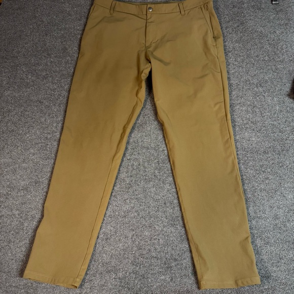 Lululemon ABC Classic Fit Pants Brown/Tan Men’s Size 38x32 - Picture 1 of 6